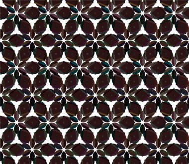 Geometrik süslemeli vektör deseni. Kusursuz tasarım dokusu 