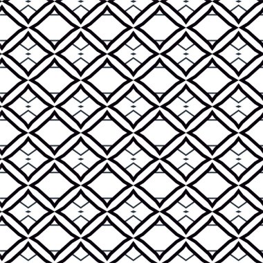 Geometrik süslemeli vektör deseni. Kusursuz tasarım dokusu 