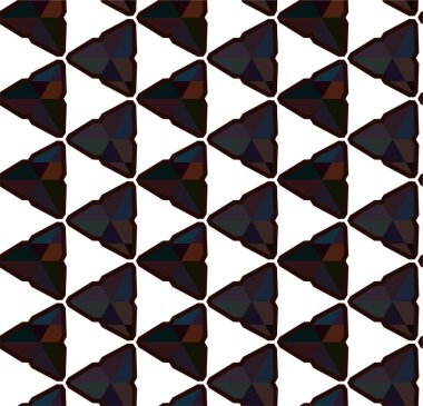 Geometrik süslemeli vektör deseni. Kusursuz tasarım dokusu 