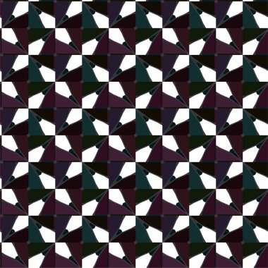 Geometrik süslemeli vektör deseni. Kusursuz tasarım dokusu 