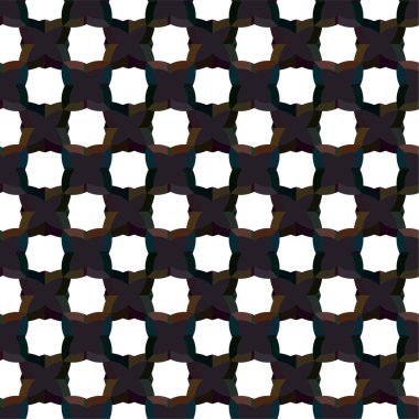 Geometrik süslemeli vektör deseni. Kusursuz tasarım dokusu 