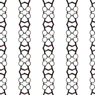 Geometrik süslemeli vektör deseni. Kusursuz tasarım dokusu 