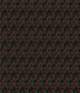 Geometrik süslemeli vektör deseni. Kusursuz tasarım dokusu 