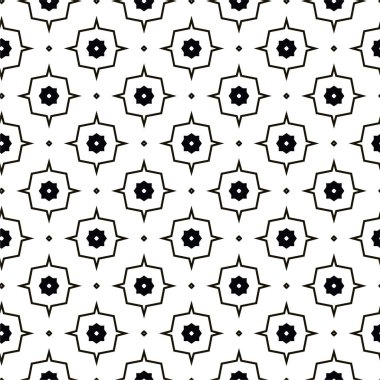 Geometrik süslemeli vektör deseni. Kusursuz tasarım dokusu 