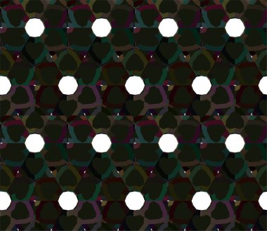 Geometrik süslemeli vektör deseni. Kusursuz tasarım dokusu 