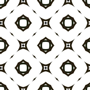 Geometrik süslemeli vektör deseni. Kusursuz tasarım dokusu 