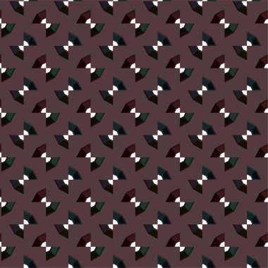 Geometrik süslemeli vektör deseni. Kusursuz tasarım dokusu 