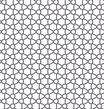 Geometrik süslemeli vektör deseni. Kusursuz tasarım dokusu 