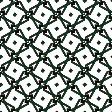 Geometrik süslemeli vektör deseni. Kusursuz tasarım dokusu 