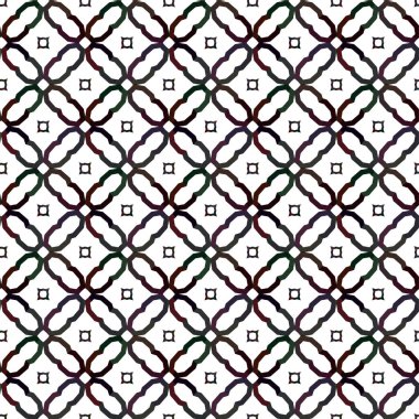 Geometrik süslemeli vektör deseni. Kusursuz tasarım dokusu 