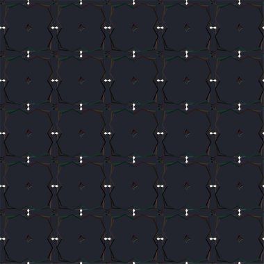 Geometrik süslemeli vektör deseni. Kusursuz tasarım dokusu 