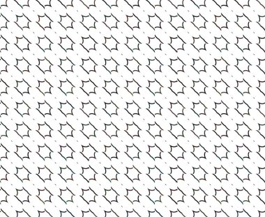 Geometrik süslemeli vektör deseni. Kusursuz tasarım dokusu 