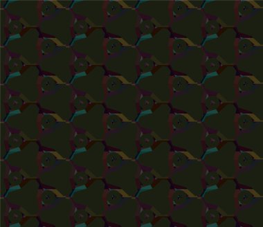 Geometrik süslemeli vektör deseni. Kusursuz tasarım dokusu 