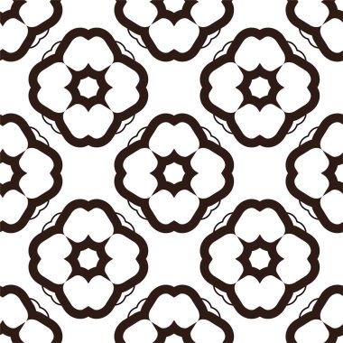 Geometrik süslemeli vektör deseni. Kusursuz tasarım dokusu 