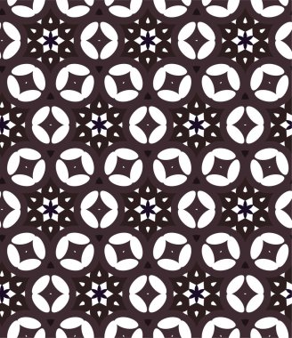 Geometrik süslemeli vektör deseni. Kusursuz tasarım dokusu 