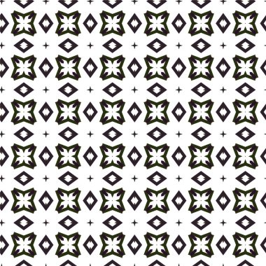 Geometrik süslemeli vektör deseni. Kusursuz tasarım dokusu 