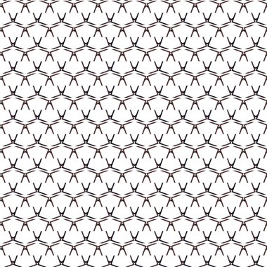 Geometrik süslemeli vektör deseni. Kusursuz tasarım dokusu 