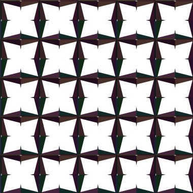 Geometrik süslemeli vektör deseni. Kusursuz tasarım dokusu 