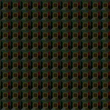 Geometrik süslemeli vektör deseni. Kusursuz tasarım dokusu 