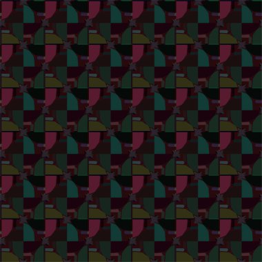 Soyut geometrik süslemesiz desen. tasarım arkaplanı, vektör illüstrasyonu