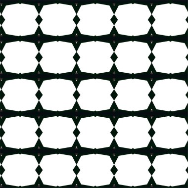 Geometrik süslemeli vektör deseni. Kusursuz tasarım dokusu 