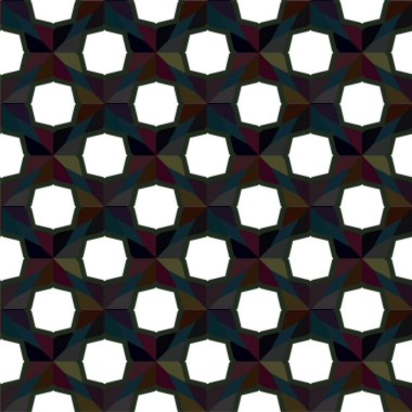 Soyut geometrik süslemesiz desen. tasarım arkaplanı, vektör illüstrasyonu 