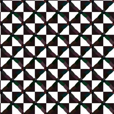 Geometrik süslemeli vektör deseni. Kusursuz tasarım dokusu 