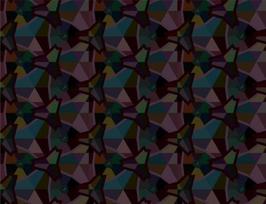 Geometrik süslemeli vektör deseni. Kusursuz tasarım dokusu 