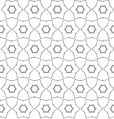 Geometrik süslemeli vektör deseni. Kusursuz tasarım dokusu 