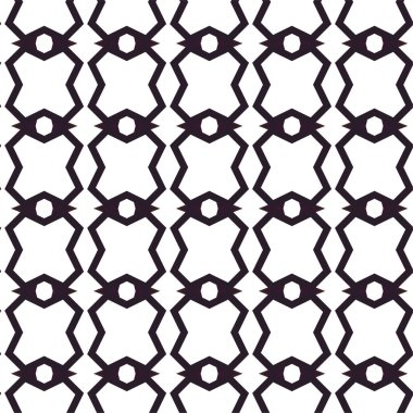 Geometrik süslemeli vektör deseni. Kusursuz tasarım dokusu 