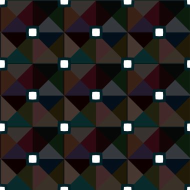 Geometrik süslemeli vektör deseni. Kusursuz tasarım dokusu 