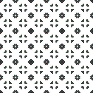 Geometrik süslemeli vektör deseni. Kusursuz tasarım dokusu 