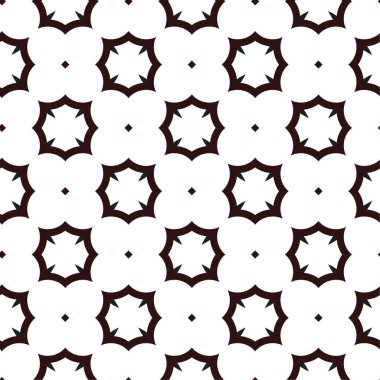 Geometrik süslemeli vektör deseni. Kusursuz tasarım dokusu 