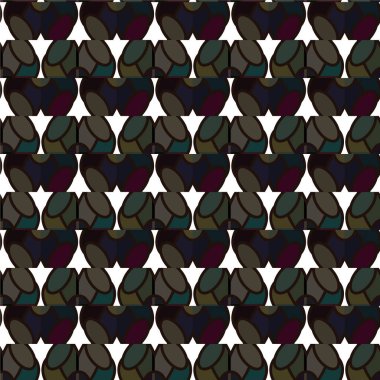 Geometrik süslemeli vektör deseni. Kusursuz tasarım dokusu 