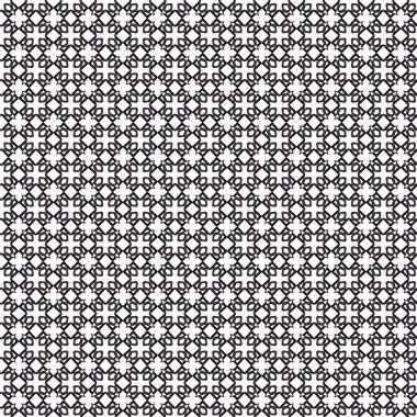 Geometrik süslemeli vektör deseni. Kusursuz tasarım dokusu 