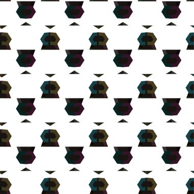 Soyut geometrik süslemesiz desen. tasarım arkaplanı, vektör illüstrasyonu