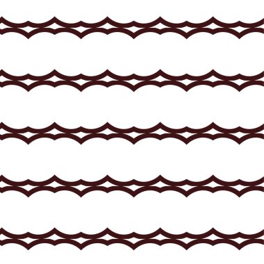 Geometrik süslemeli vektör deseni. Kusursuz tasarım dokusu 