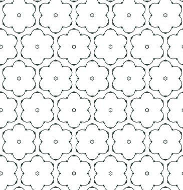 Geometrik süslemeli vektör deseni. Kusursuz tasarım dokusu 