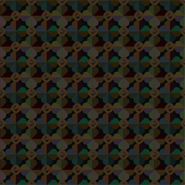 Geometrik süslemeli vektör deseni. Kusursuz tasarım dokusu 