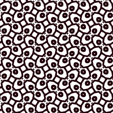 Geometrik süslemeli vektör deseni. Kusursuz tasarım dokusu 