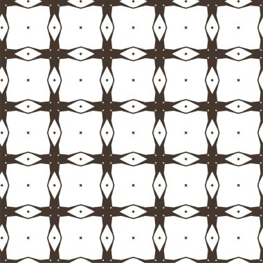 Geometrik süslemeli vektör deseni. Kusursuz tasarım dokusu 