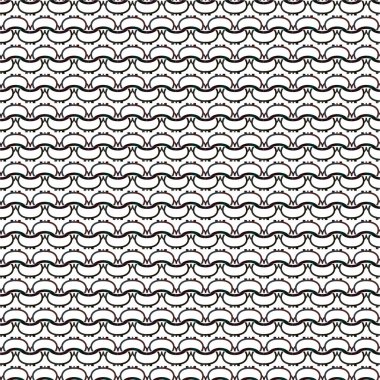 Geometrik süslemeli vektör deseni. Kusursuz tasarım dokusu 