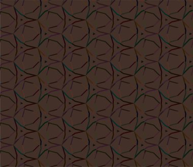 Geometrik süslemeli vektör deseni. Kusursuz tasarım dokusu 