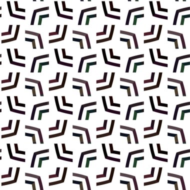 Geometrik süslemeli vektör deseni. Kusursuz tasarım dokusu 