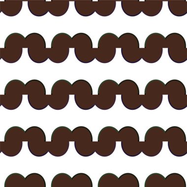 Geometrik süslemeli vektör deseni. Kusursuz tasarım dokusu 