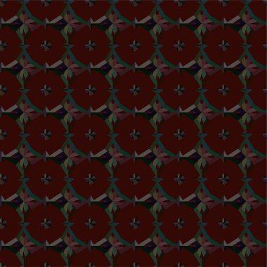 Geometrik süslemeli vektör deseni. Kusursuz tasarım dokusu 