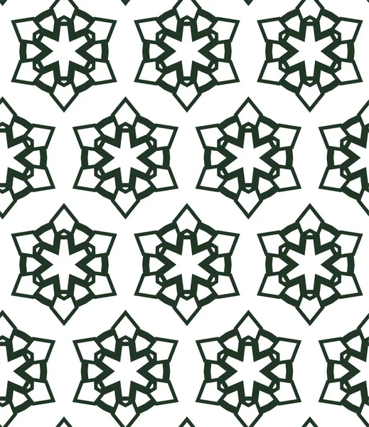 Geometrische Ornamentele Vector Patroon Naadloze Ontwerptextuur — Stockvector