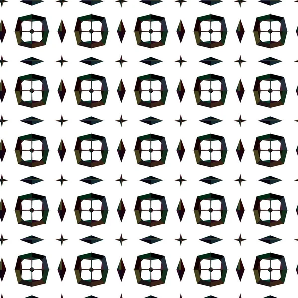 Motif Ornemental Géométrique Abstrait Sans Couture Fond Design Illustration Vectorielle — Image vectorielle