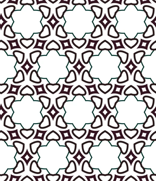 Abstrakte Geometrische Ornamentale Nahtlose Muster Design Hintergrund Vektorillustration — Stockvektor