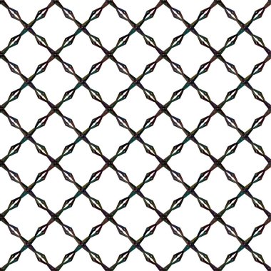 Geometrik süslemeli vektör deseni. Kusursuz tasarım dokusu 